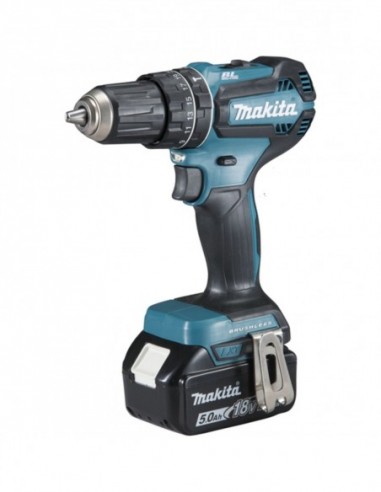 Perceuse Visseuse À Percussion Makita + 2 Batteries 5ah + Chargeur + Coffret Makpak