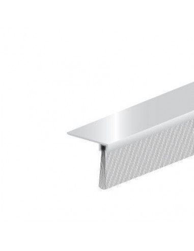 Bas de porte en aluminium avec brosse IBS 90°-36